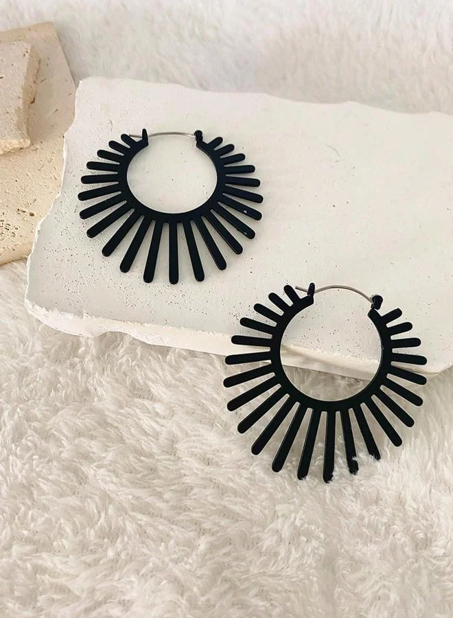 تايك تو أقراط هوبة بتصميم شعاعي